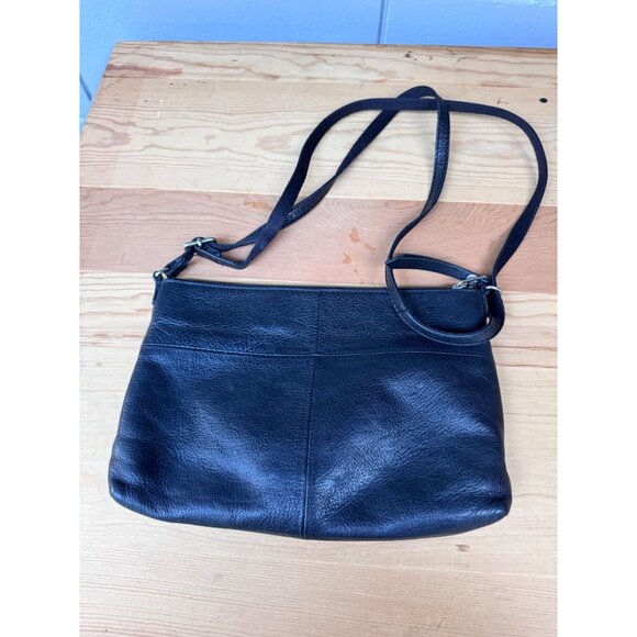 Fossil Dawson Crossbody Black Pebble Leather Bag With Adjustable Strap - Picture 4 of 7